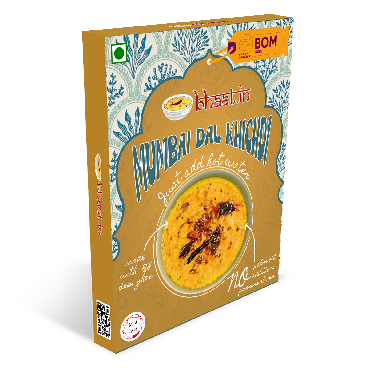 Dehydrated - Mumbai Dal Khichdi Tadka(Pack of 1)|Just add hot water|Light weight|travel food