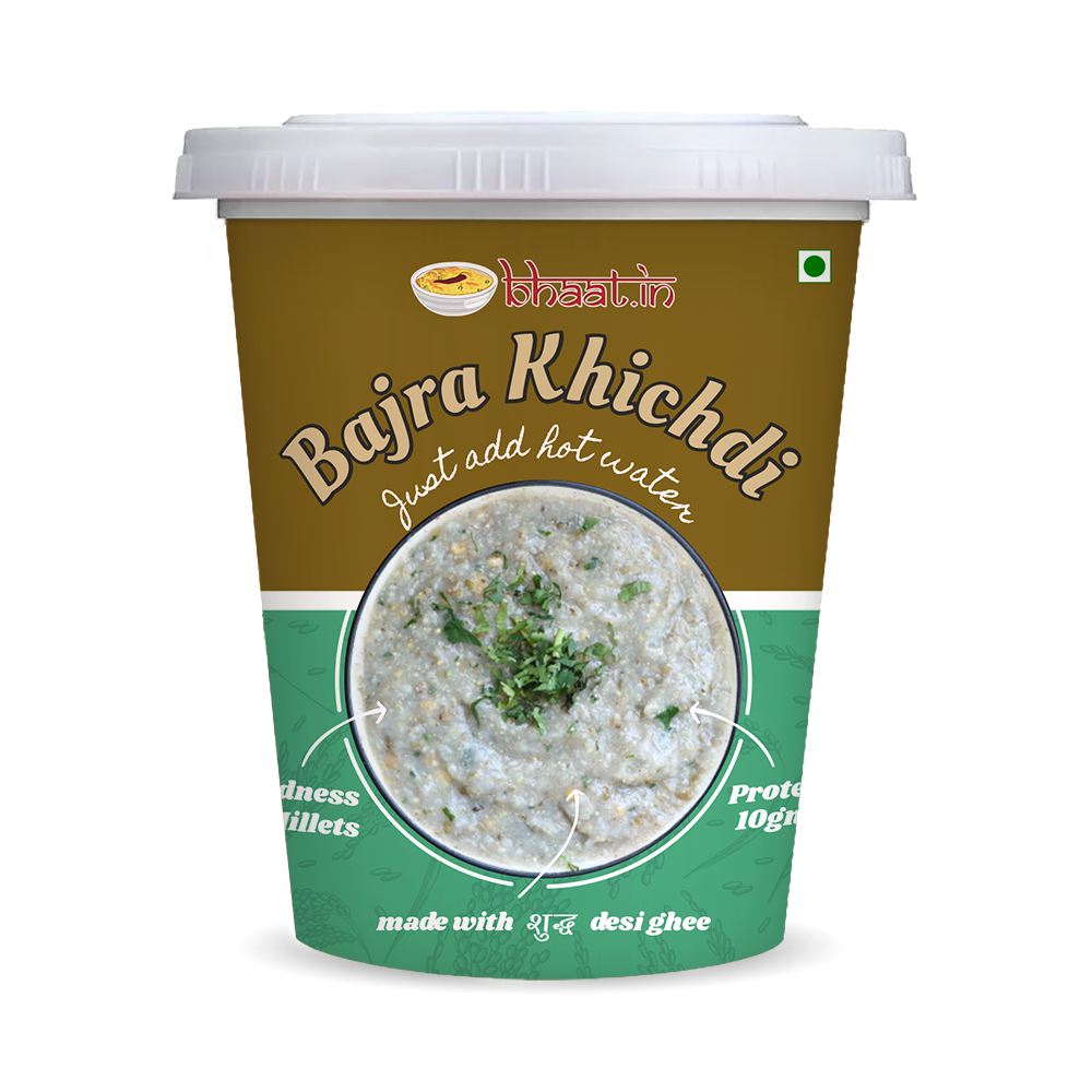 Dehydrated - Bajra (Millet)Khichdi|Just add Hot water|Pack of 2| Instant food|Ready to eat|Travel food