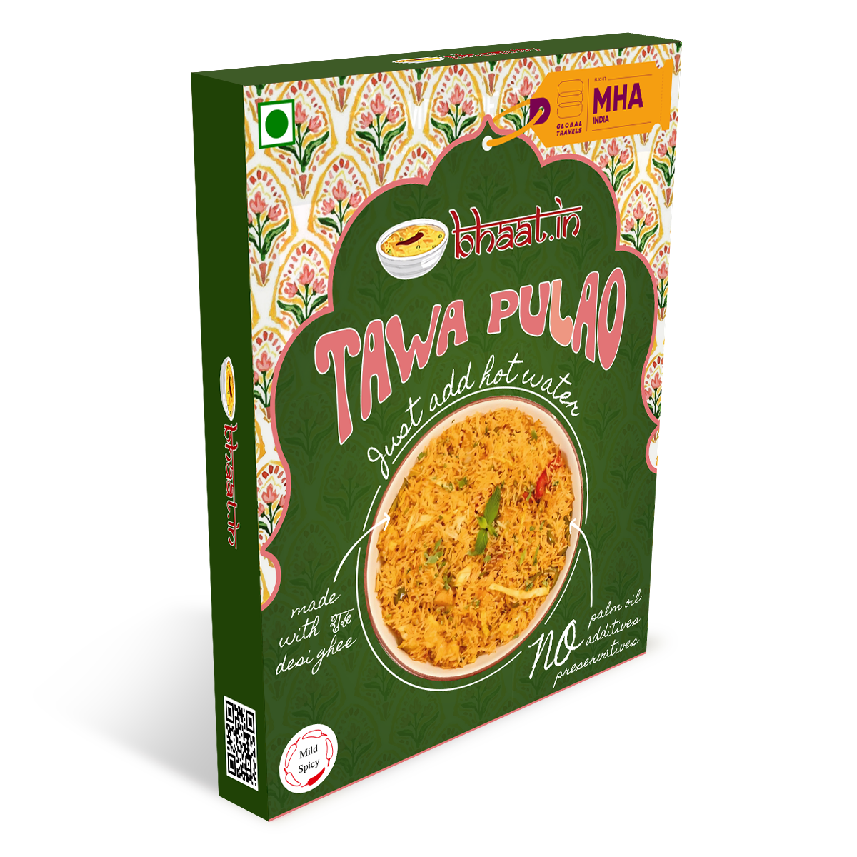 Dehydrated - Tawa Pulav(Pack of 1)|Just add Hot water