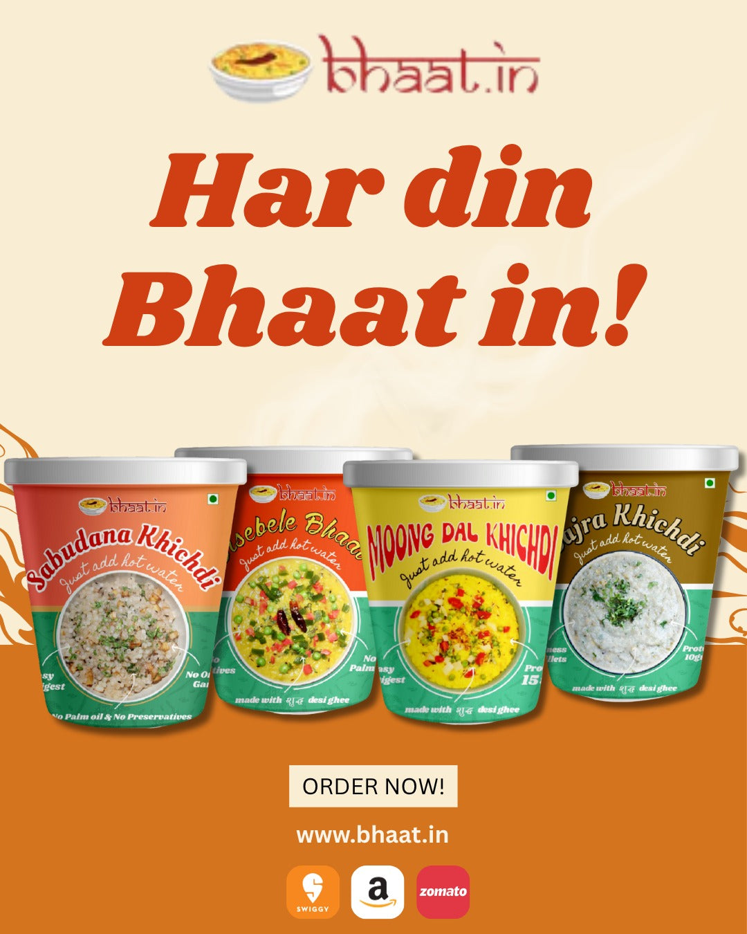 Dehydrated-Bisebele Bhaat| Ready to eat|Just add hot water|Serves 2|Pack of 2