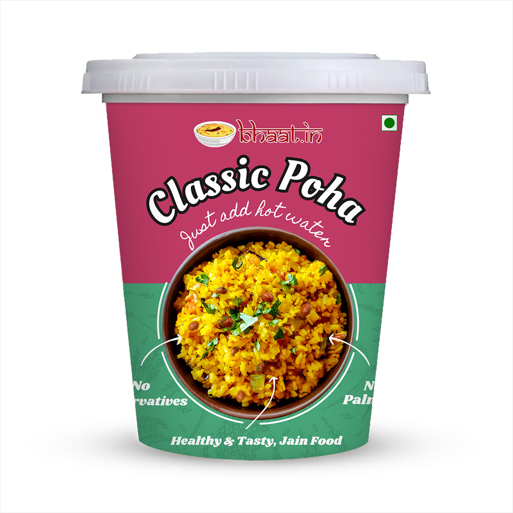 6 day Breakfast pack -Poha| Upma|Sabudana Khichdi |Dehydrated |Just add hot water|NO ONION GARLIC| Ready to Eat|Serves 6