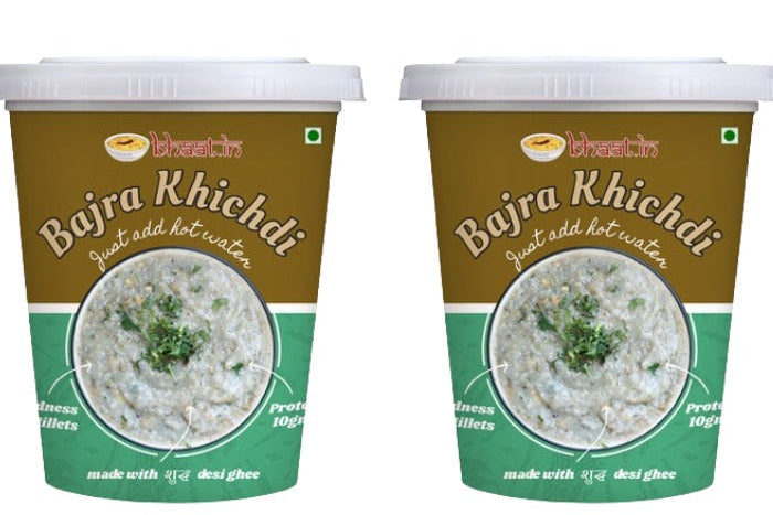 Dehydrated - Bajra (Millet)Khichdi|Just add Hot water|Pack of 2| Instant food|Ready to eat|Travel food