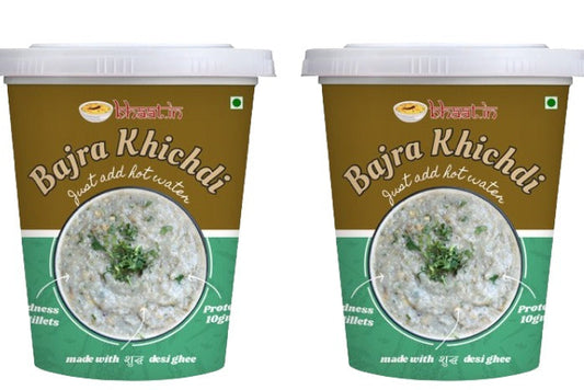 Dehydrated - Bajra (Millet)Khichdi|Just add Hot water|Pack of 2| Instant food|Ready to eat|Travel food