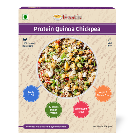 Protein Bowl(Quinoa chickpea)|Protein 22 gms aprox|Vegan| Gluten free|Ready to Eat|Open & Eat|Serves 1
