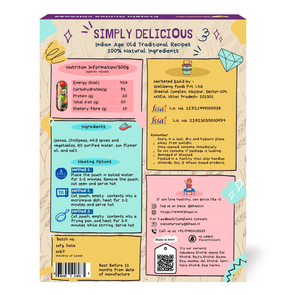 Protein Bowl(Quinoa chickpea)|Protein 22 gms aprox|Vegan| Gluten free|Ready to Eat|Open & Eat|Serves 1