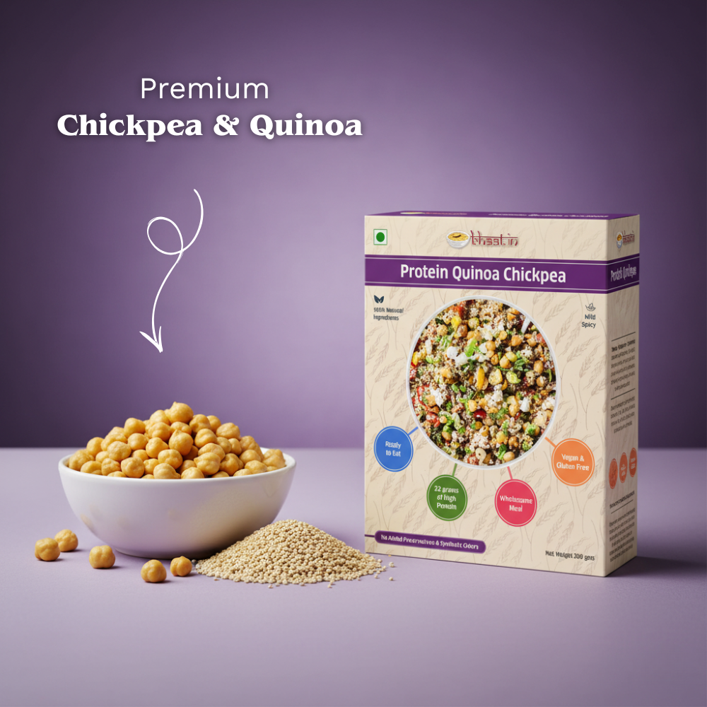 Quinoa chickpea -Protein 22 gms aprox