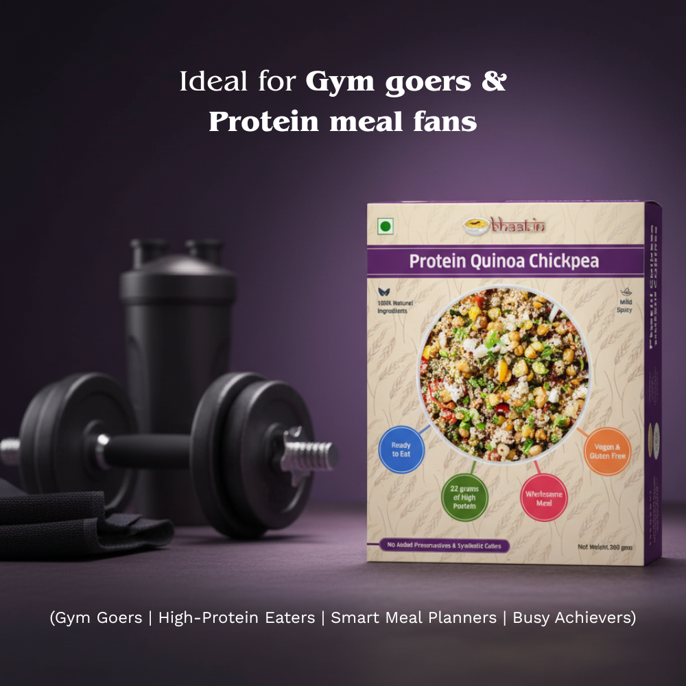 Quinoa chickpea -Protein 22 gms aprox