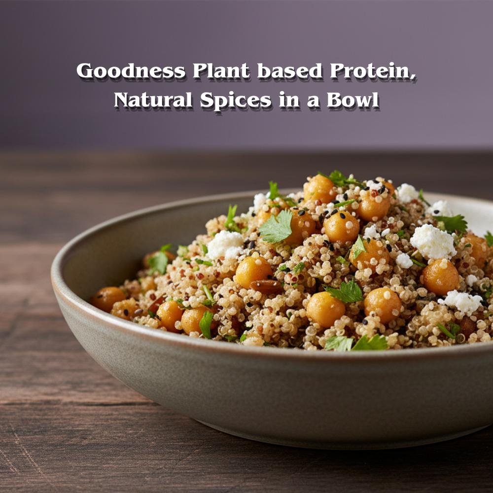 Quinoa chickpea -Protein 22 gms aprox