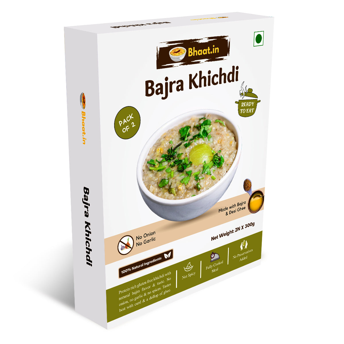 Pack of 2 - Ready to Eat - Bajra (Millet)Khichdi