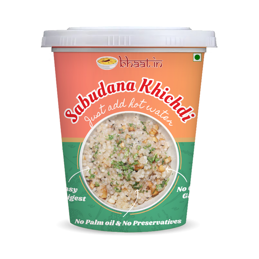 Dehydrated - Sabudana Khichdi|Just add hot water|Ready to Eat|Serves 2|Pack of 2