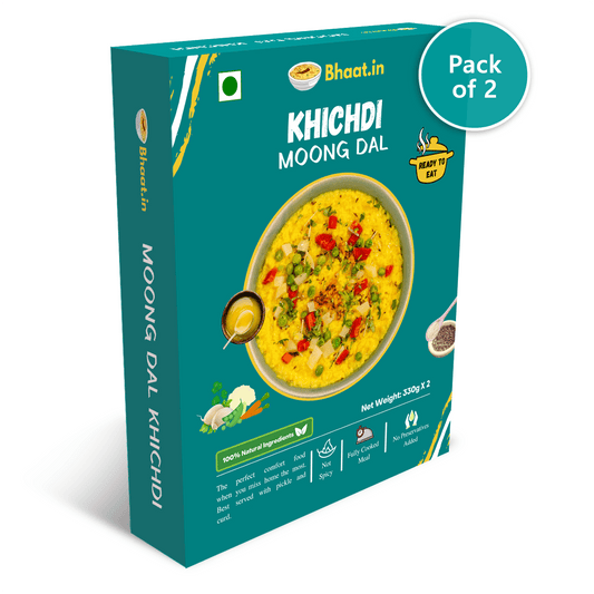 Pack of 2 - Ready to Eat - Moong Dal Khichdi - Bhaat.in