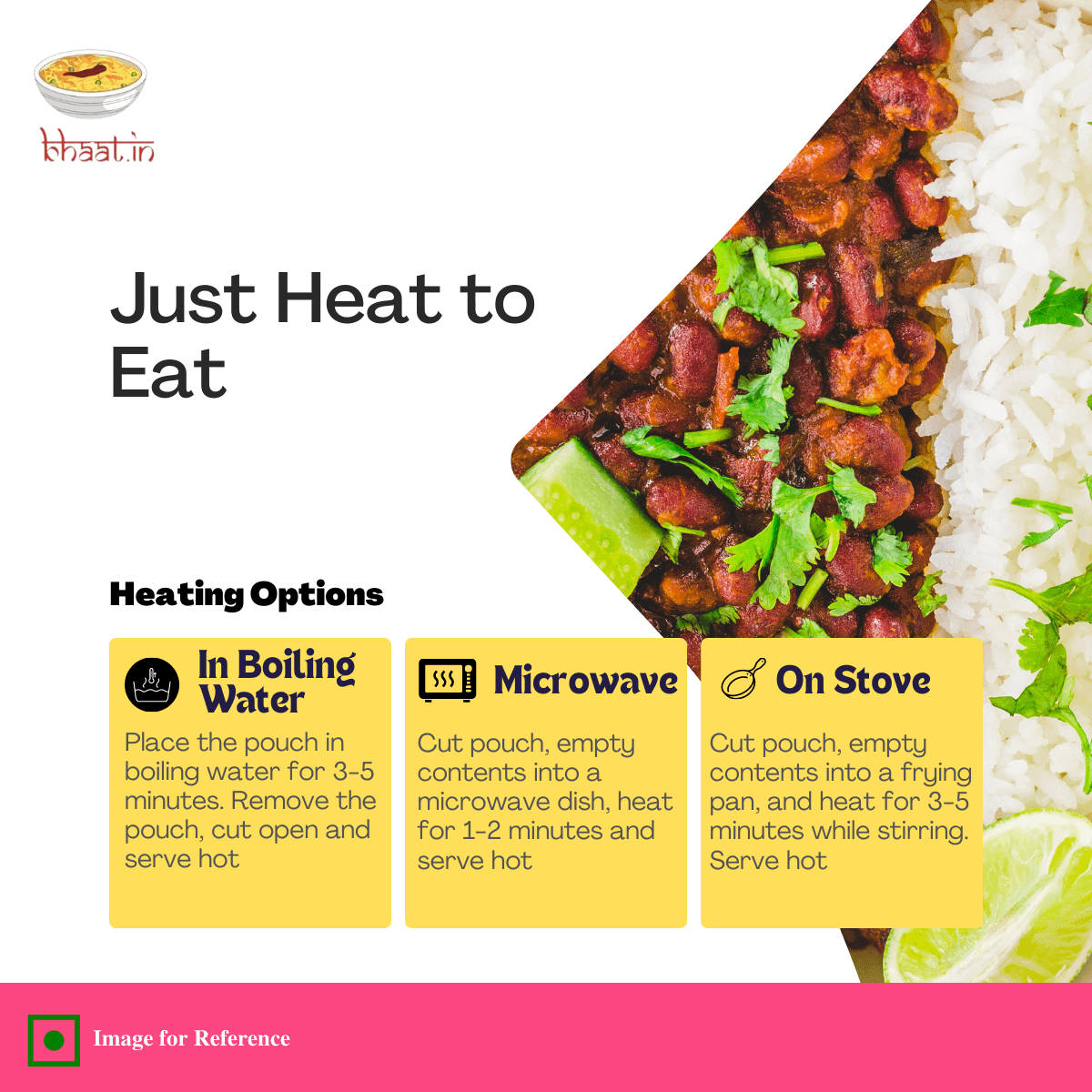 Pack of 2 - Ready to Eat - Rajma Rice Combo - Bhaat.in